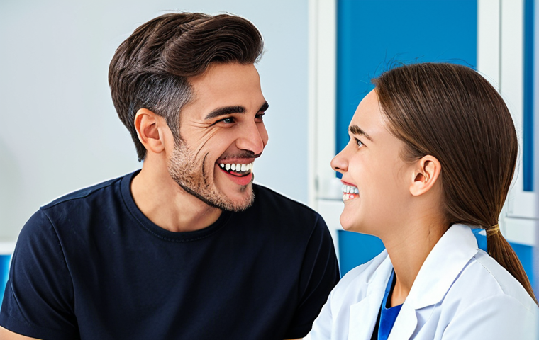 교정용 브라켓과 와이어 종류 - **

"A friendly orthodontist explaining different types of braces (metal, ceramic, clear aligners) t...