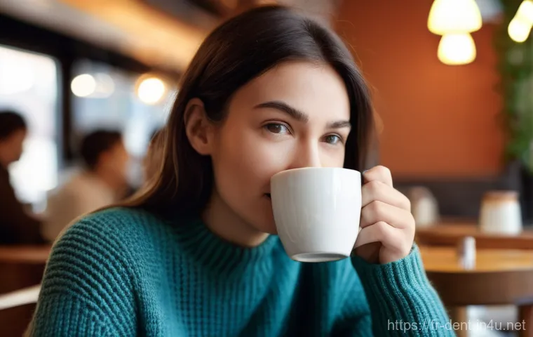 치아 균열 진단과 레진 치료 과정 - **Prompt:** A close-up, realistic photographic portrait of a person in their 30s, male or female, si...